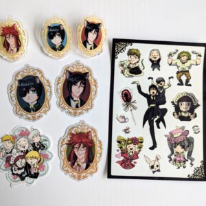 Black Butler acrylic pins/stickers