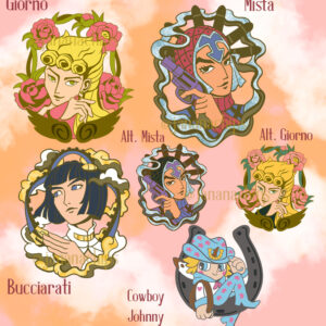 enamel pin shop post JoJo Enamel Pins