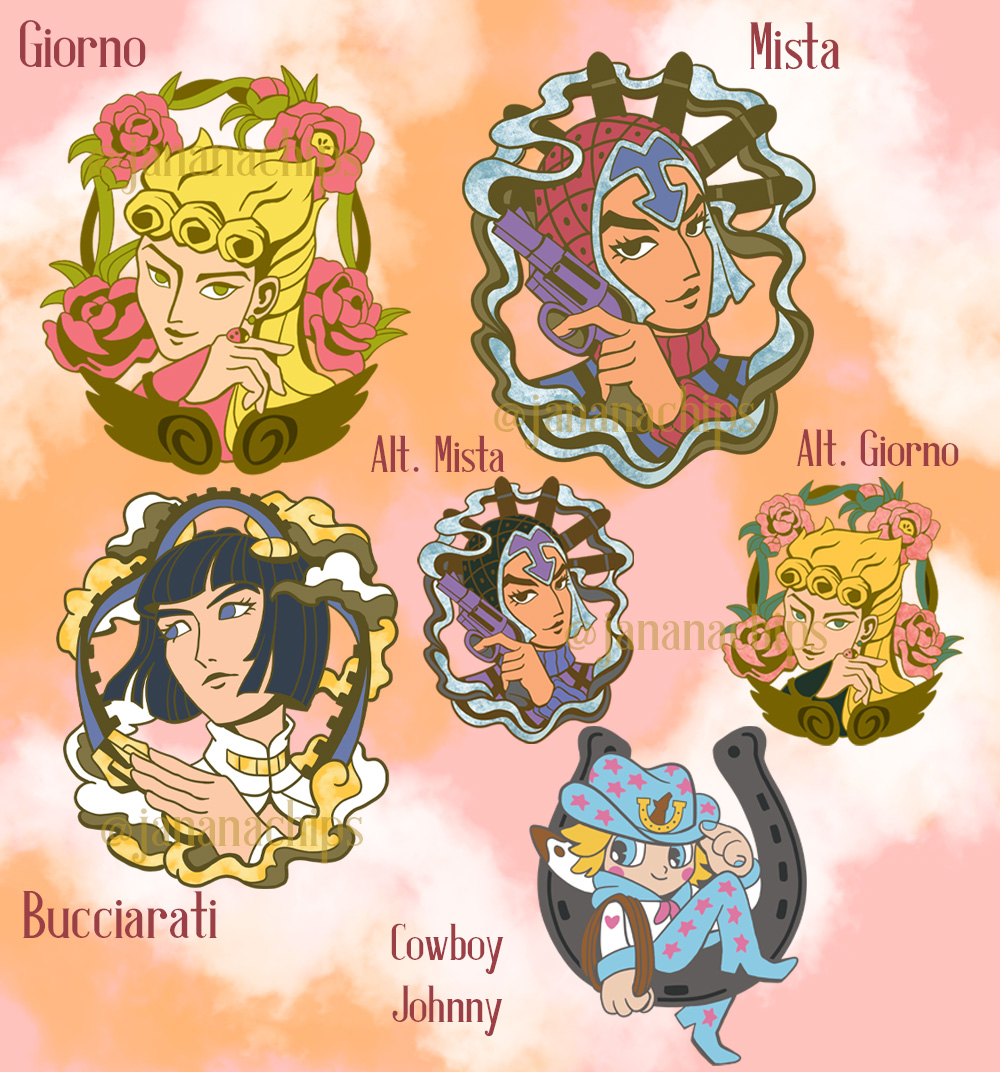 JoJo Enamel Pins