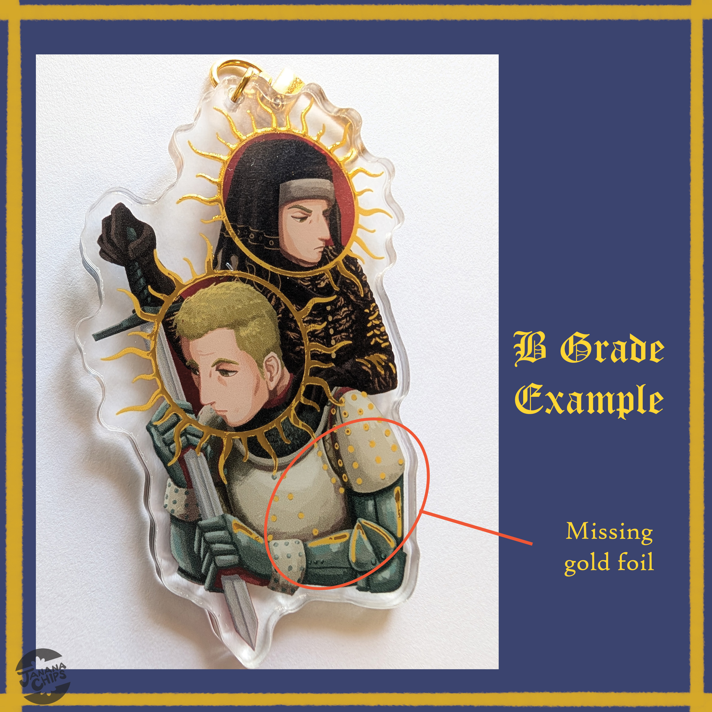 KCD Gold Foil Acrylic Charms - Image 7