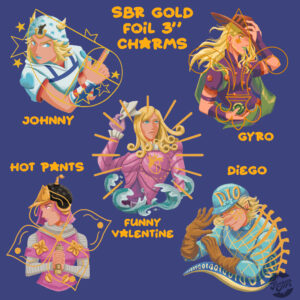 sbr gold foil charms digital SBR Gold Foil Acrylic Charms